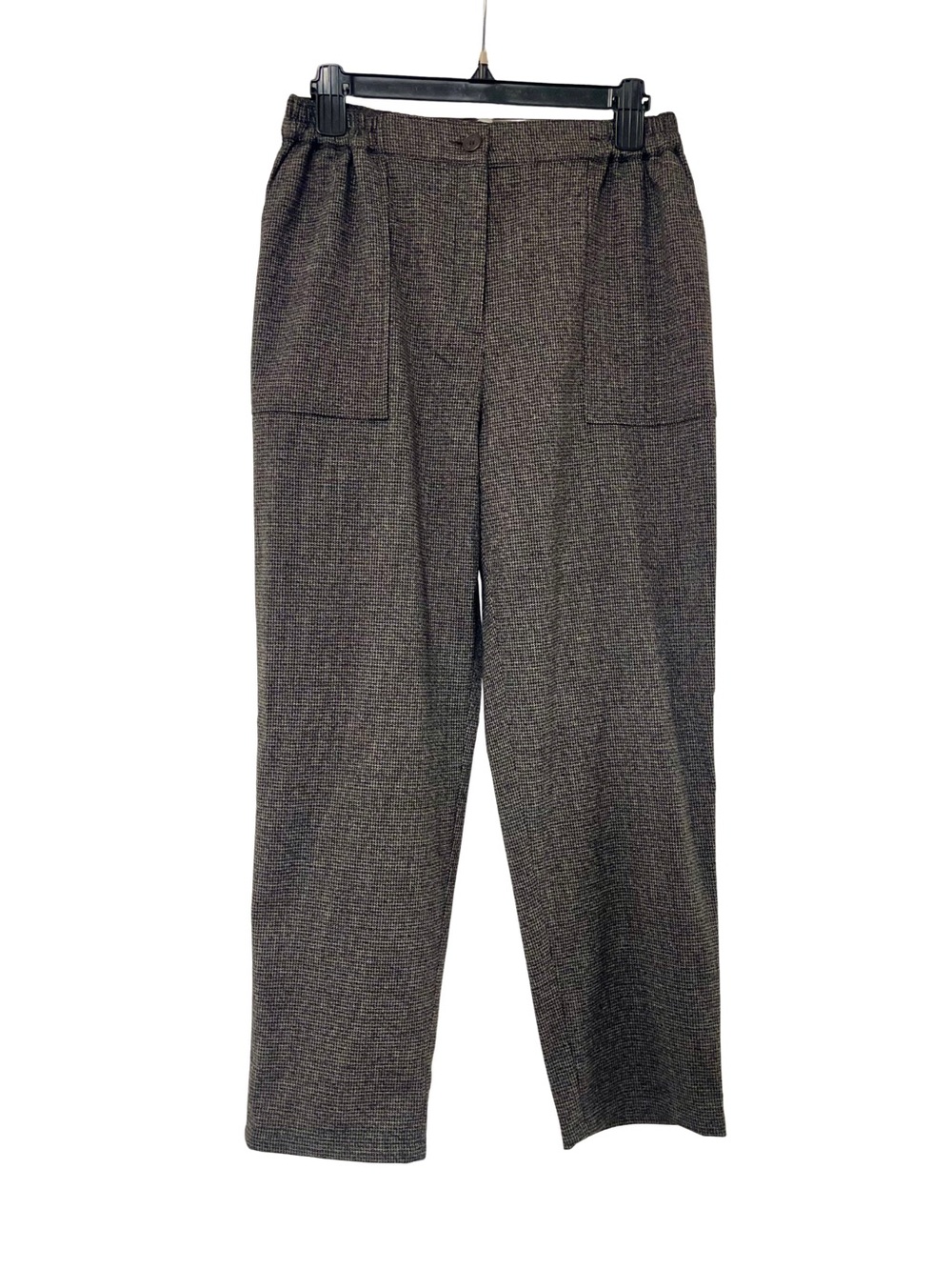 Treasure & Bond Straight-Leg Dress Pants in Charcoal Brown